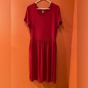 Brand new burgundy colored dress. XL (true to size)